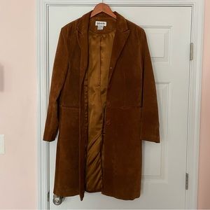 Vintage Suede Leather Coat/Jacket